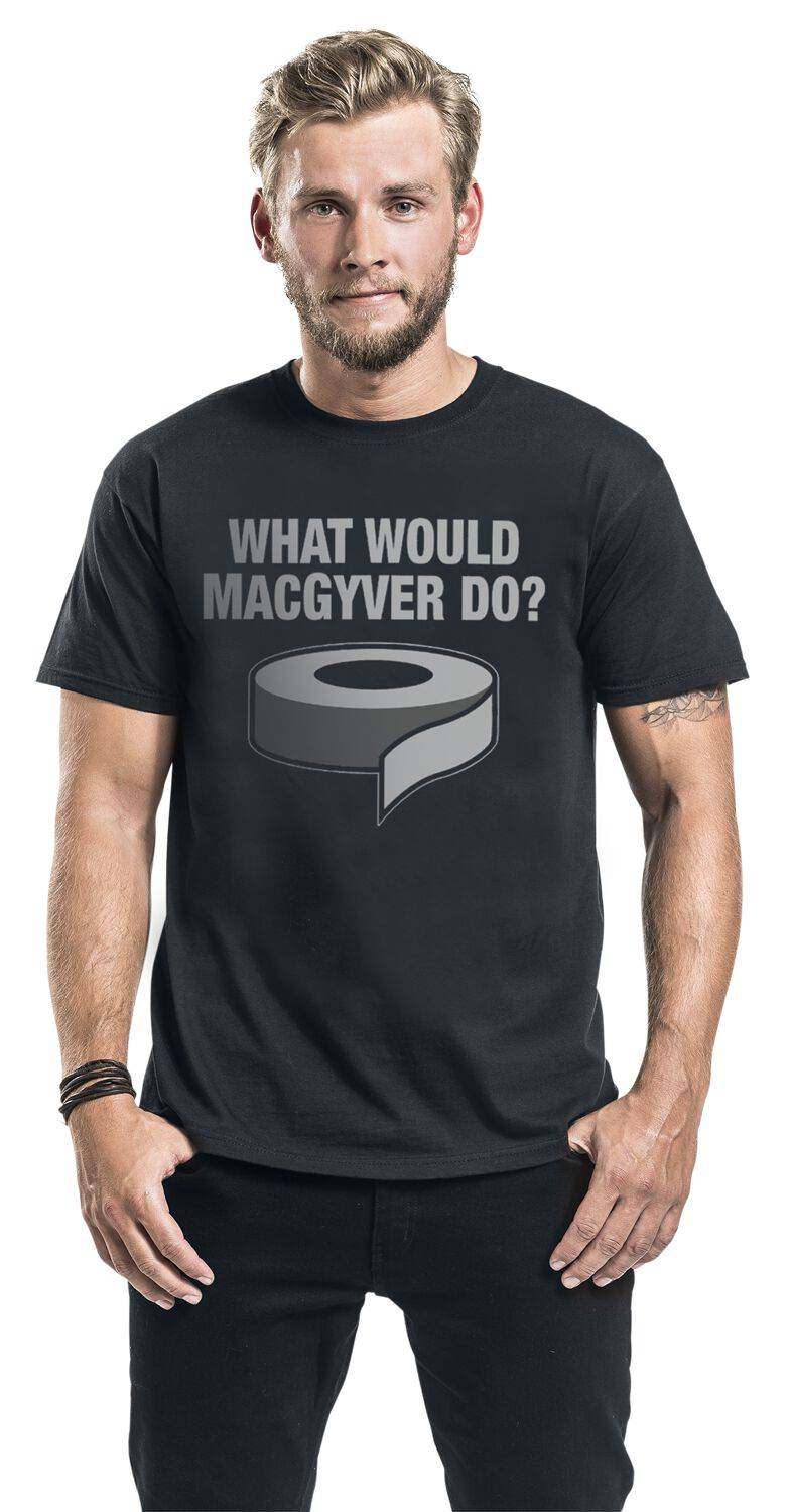 EMP "What Would MacGyver Do" T-Shirt Schwarz Von Sprüche