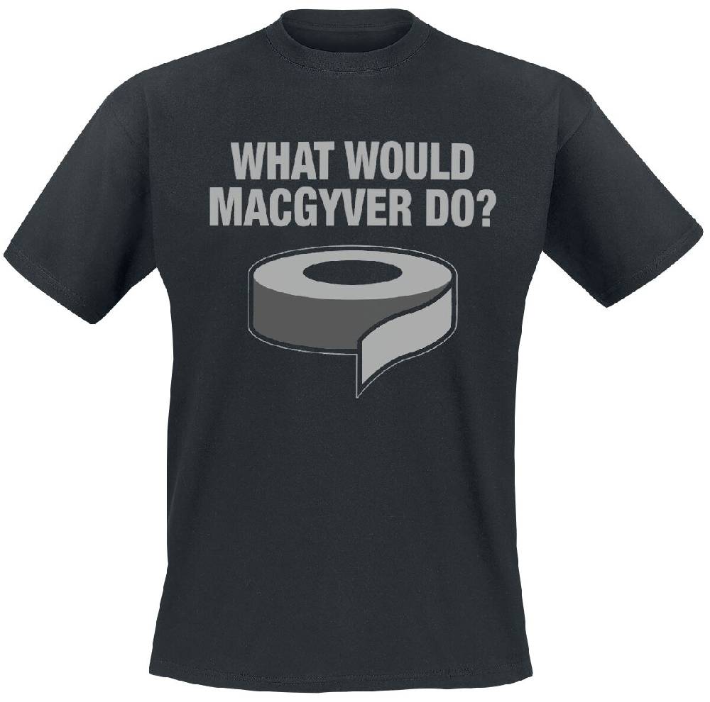 EMP "What Would MacGyver Do" T-Shirt schwarz von Sprüche