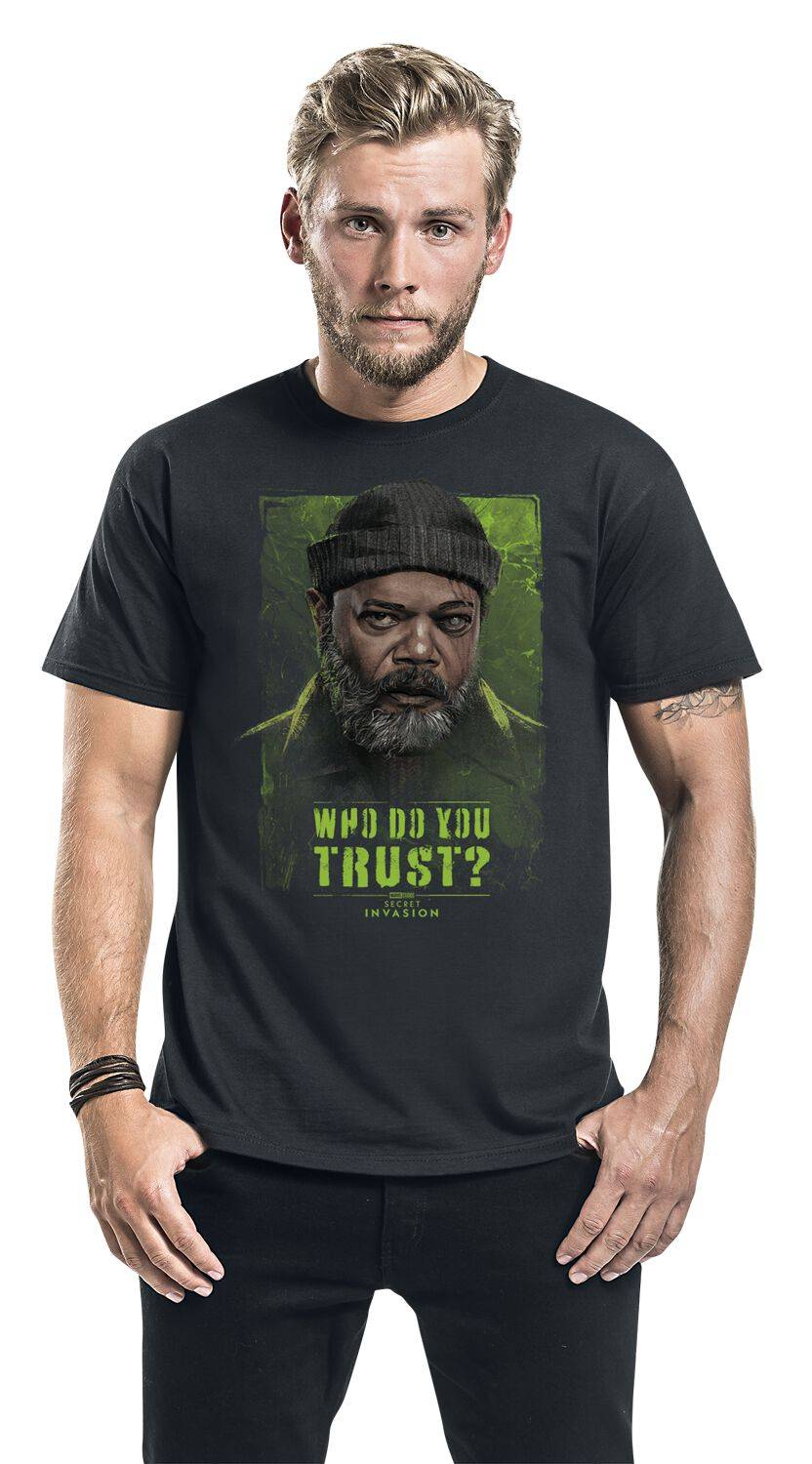 EMP "Who Do You Trust? Nick Fury" T-Shirt Schwarz Von Secret Invasion