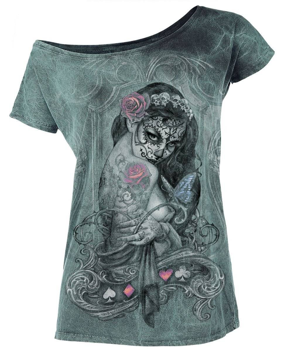 EMP "Widow's Weed" T-Shirt Türkis Von Alchemy England