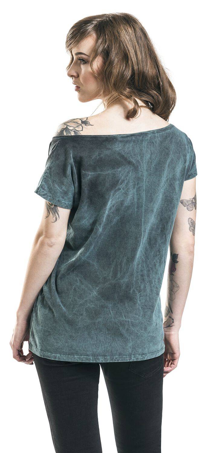 EMP "Widow's Weed" T-Shirt Türkis Von Alchemy England