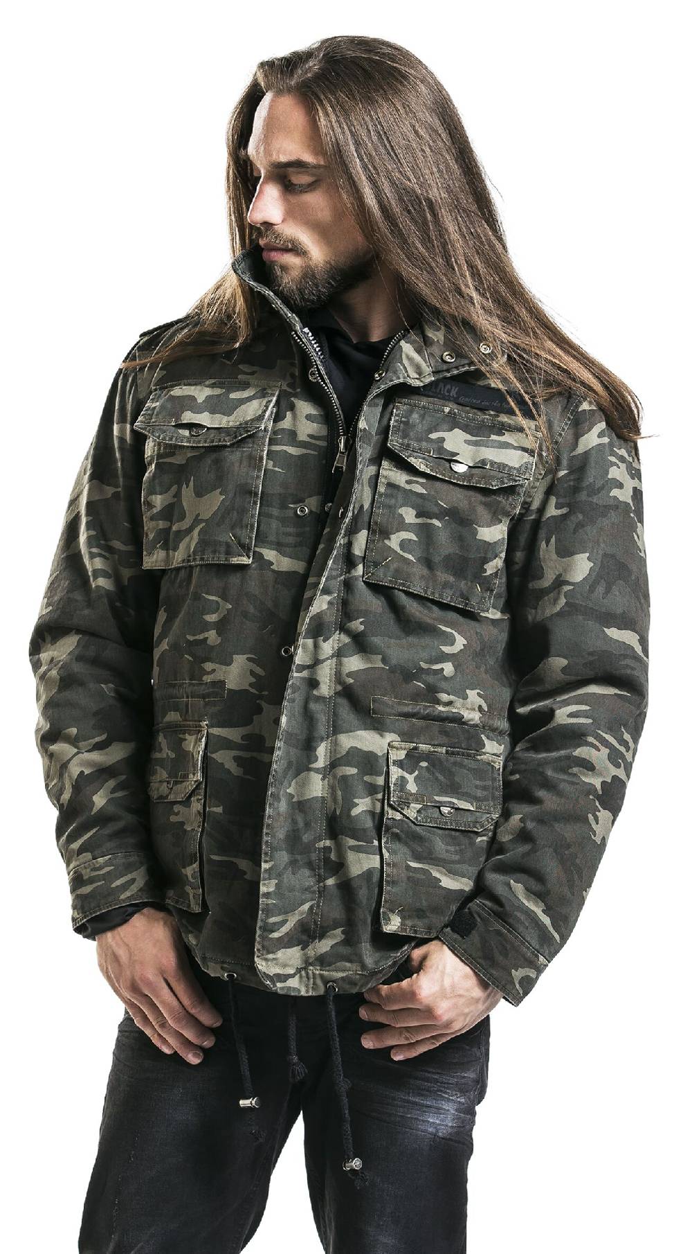 EMP Winterjacke Camouflage Von Black Premium By EMP
