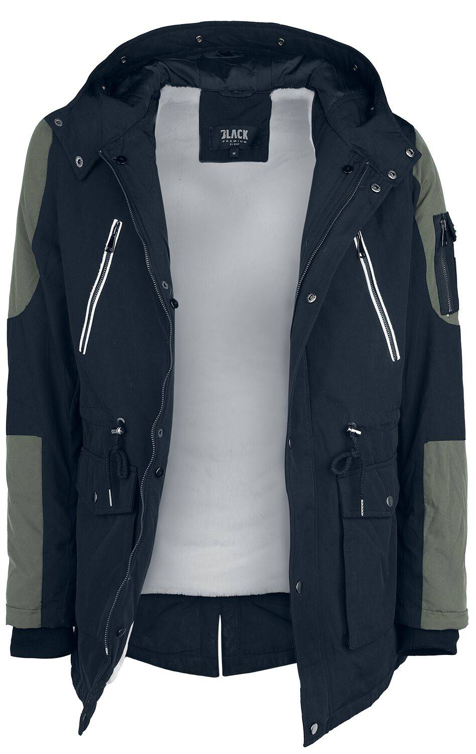 EMP Winterjacke schwarz/oliv von Black Premium by EMP