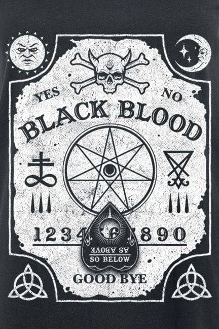 EMP "Witchboard" Top Schwarz Von Black Blood By Gothicana