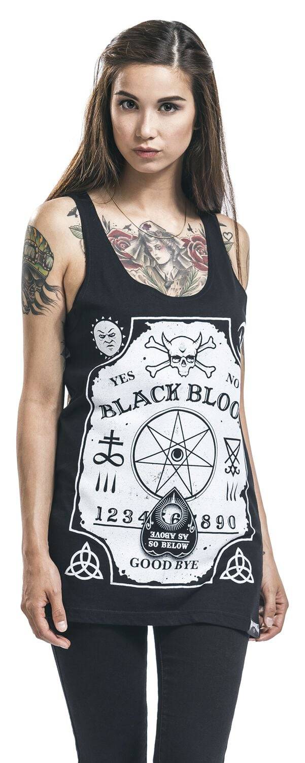 EMP "Witchboard" Top Schwarz Von Black Blood By Gothicana