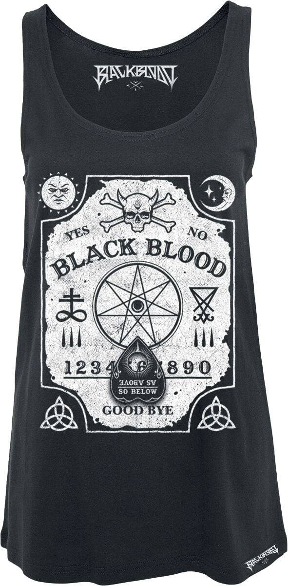 EMP "Witchboard" Top schwarz von Black Blood by Gothicana