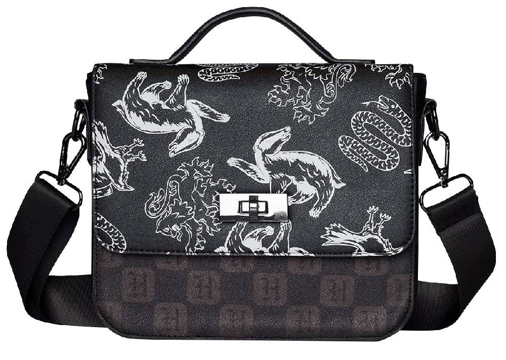 EMP "Wizards Unite - Hogwarts Houses" Handtasche allover von Harry Potter