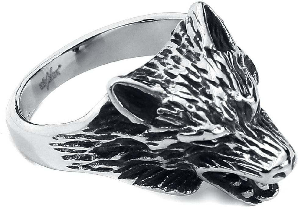 EMP "Wolf Packs" Ring Silberfarben Von EtNox Hard And Heavy