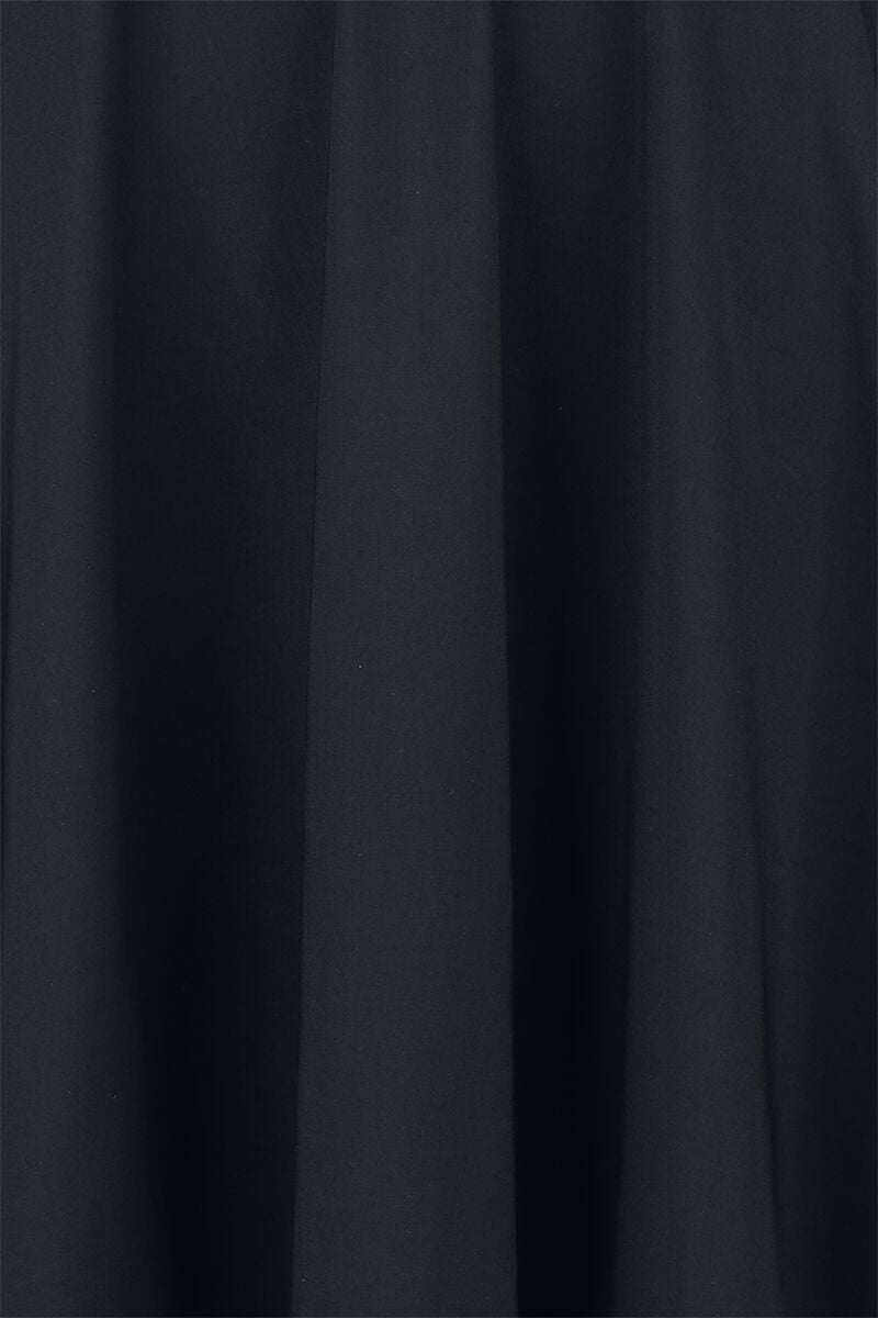 EMP "Wonder Fit & Flare Dress" Mittellanges Kleid Schwarz Von Banned Retro