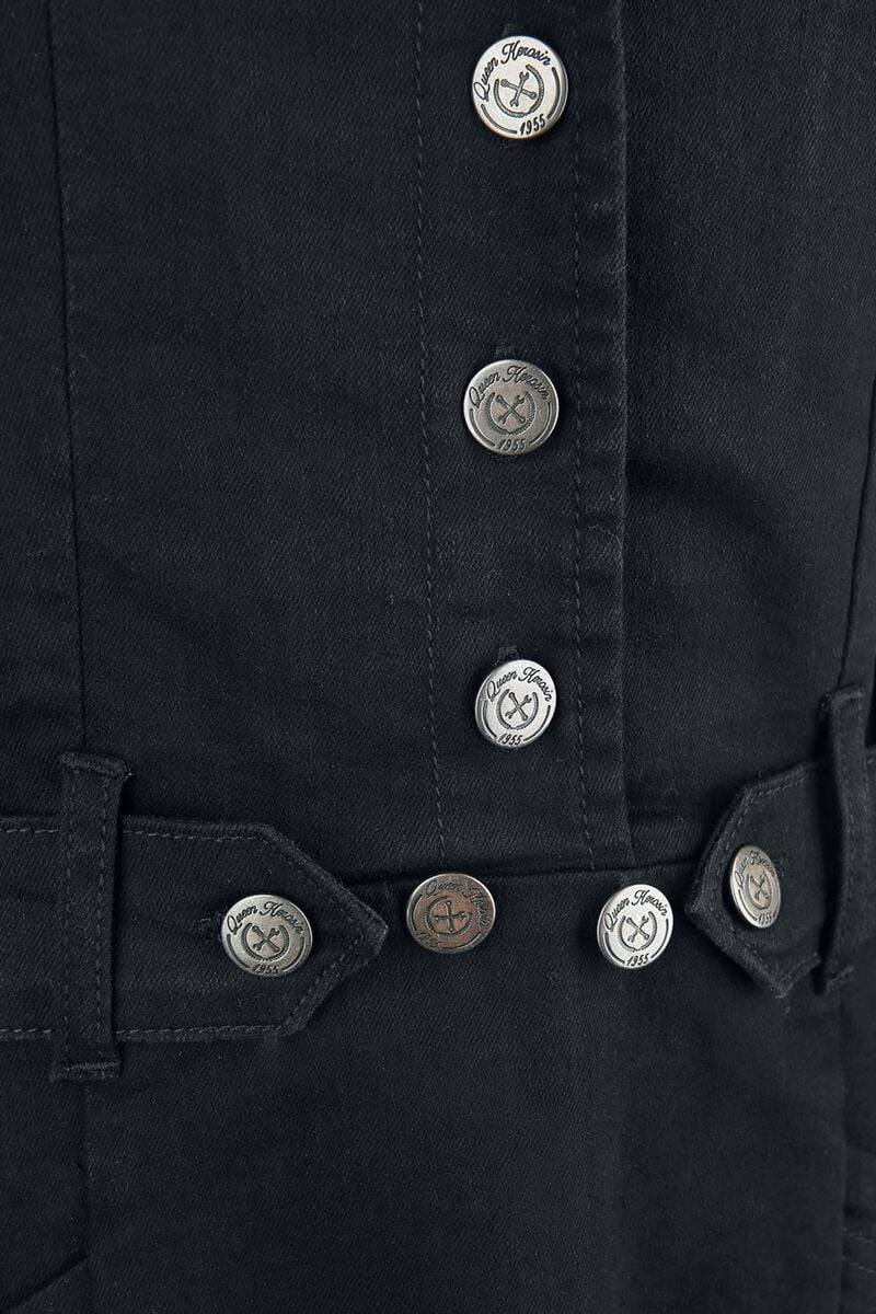 EMP "Workwear Dress" Mittellanges Kleid Schwarz Von Queen Kerosin