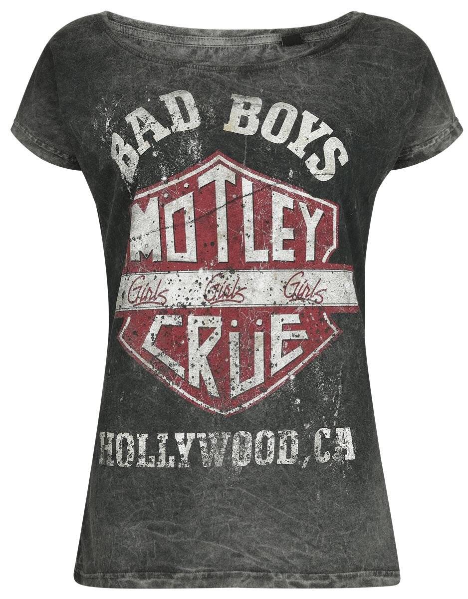 EMP "Worn Shield Master" T-Shirt Grau Von Mötley Crüe