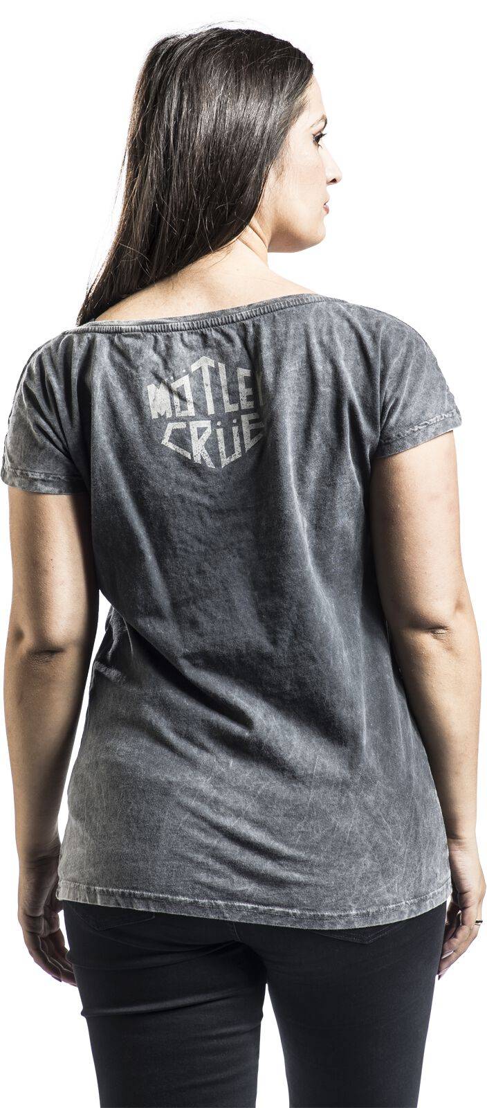 EMP "Worn Shield Master" T-Shirt Grau Von Mötley Crüe