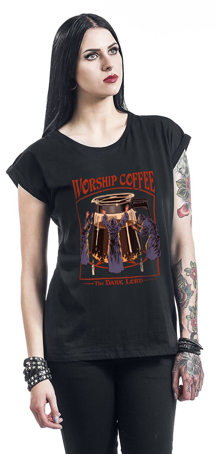 EMP "Worship Coffee" T-Shirt Schwarz Von Steven Rhodes