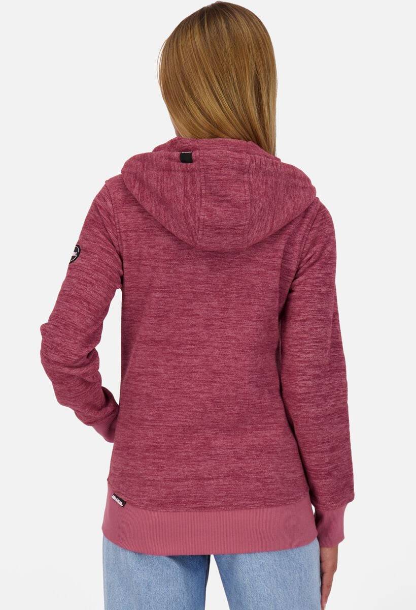 EMP "YasminAK F Polarfleece Hooded Sweat Jacket" Kapuzenjacke Rot Von Alife And Kickin