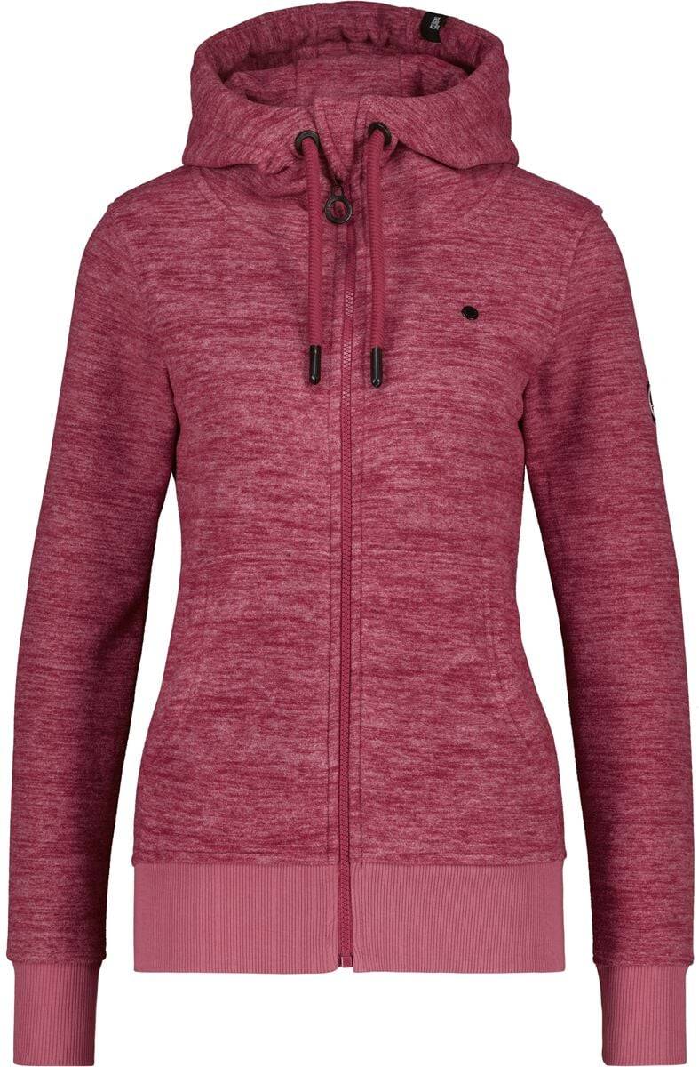 EMP "YasminAK F Polarfleece Hooded Sweat Jacket" Kapuzenjacke rot von Alife and Kickin