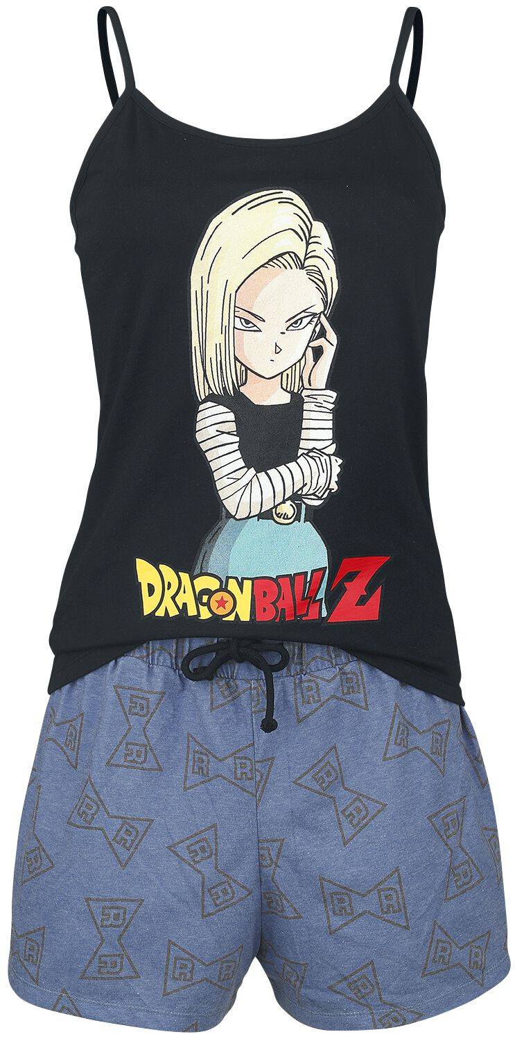 EMP "Z - Android 18" Schlafanzug schwarz/blau von Dragon Ball