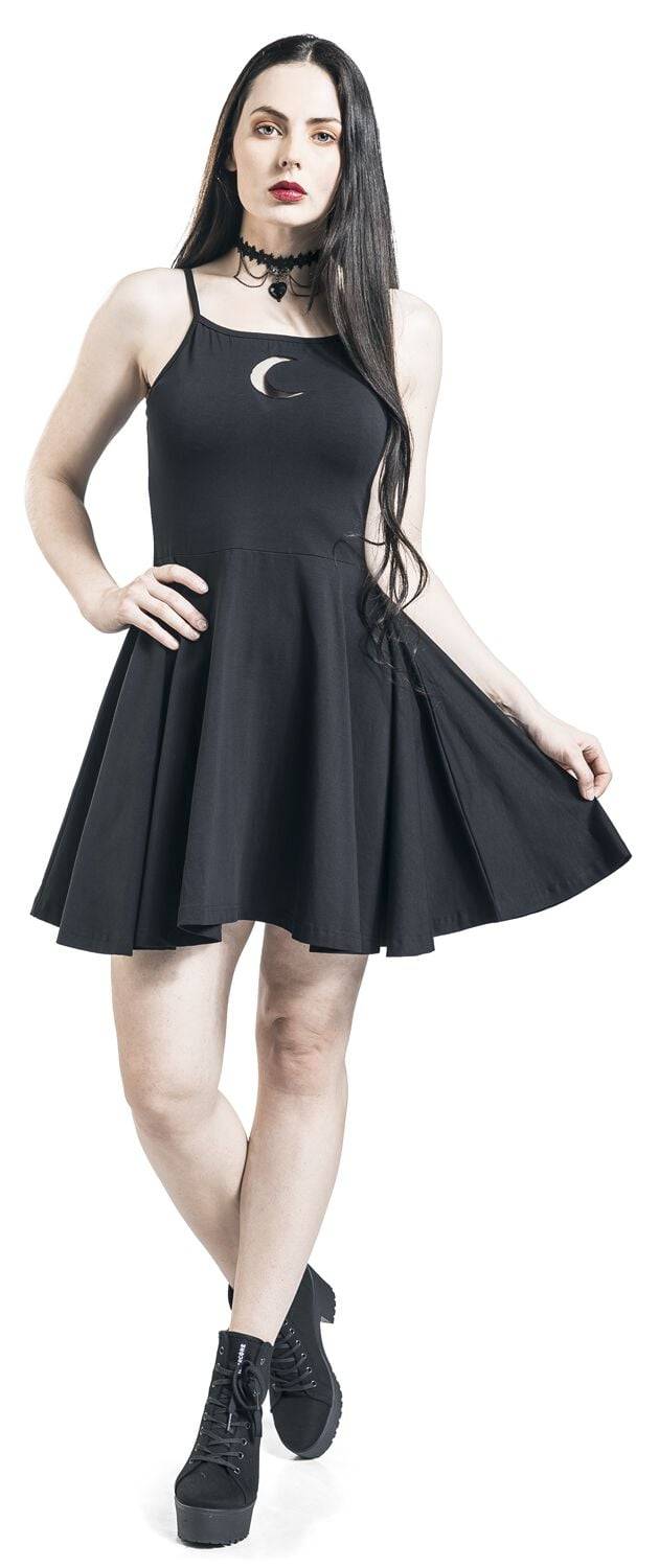 EMP "Zaylee Dress" Kurzes Kleid Schwarz Von Heartless