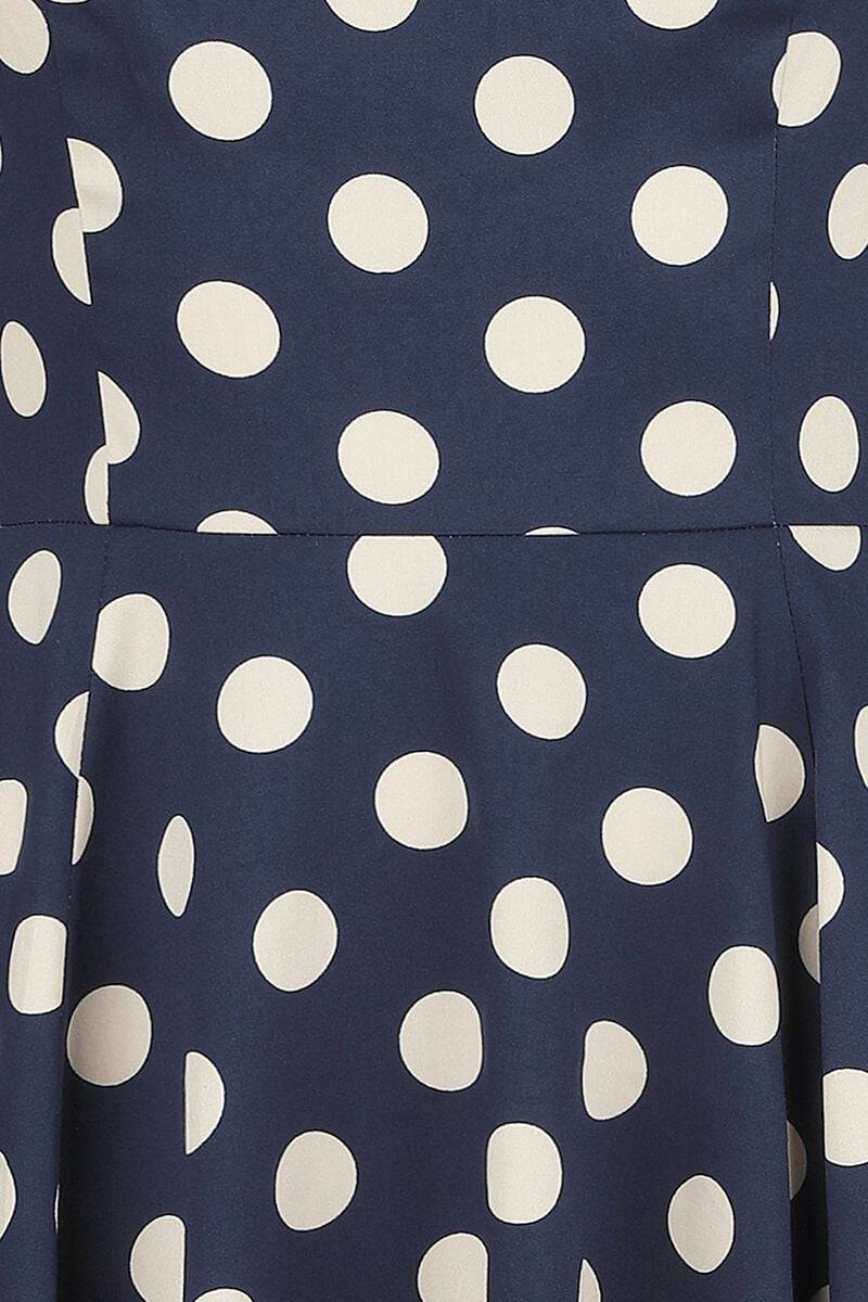 EMP "Zea Swing Dress" Mittellanges Kleid Blau/weiß Von H&R London