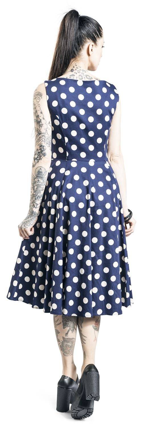 EMP "Zea Swing Dress" Mittellanges Kleid Blau/weiß Von H&R London