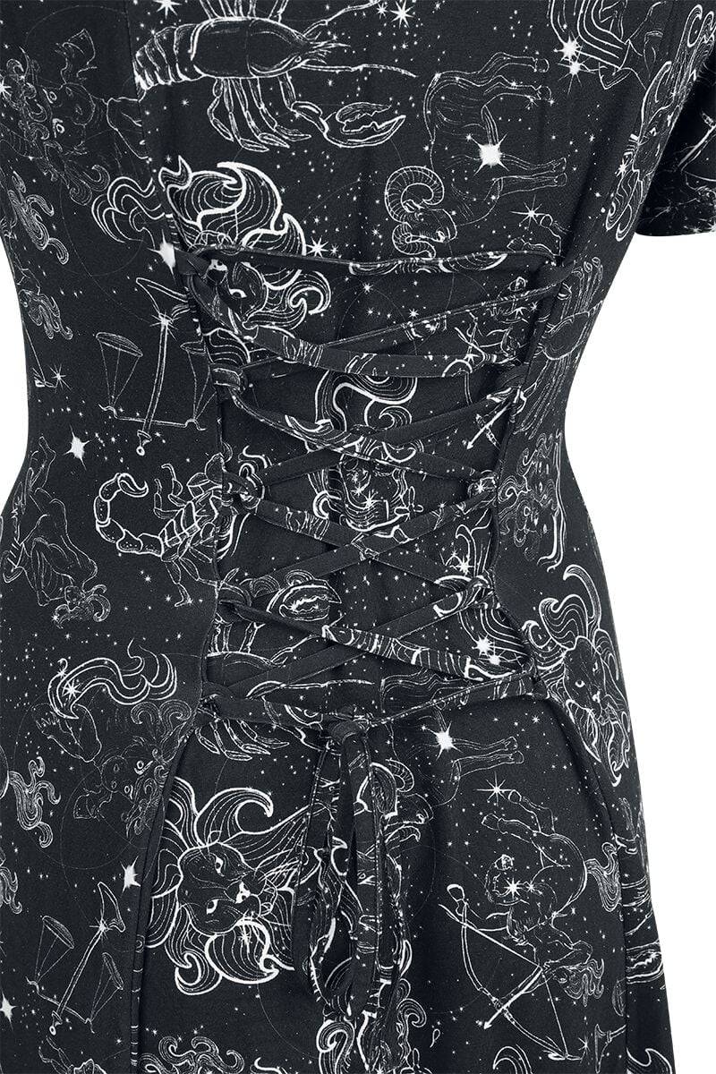 EMP "Zodiac Constellation Midi Dress" Langes Kleid Multicolor Von Jawbreaker