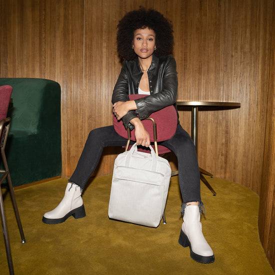 Reisenthel Allday Backpack M Herringbone Sand (Rucksack,hellbraun)