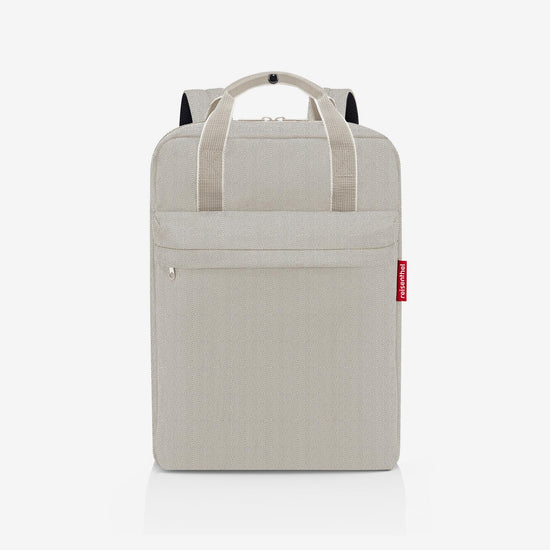 Reisenthel allday backpack M herringbone sand (Rucksack,hellbraun)