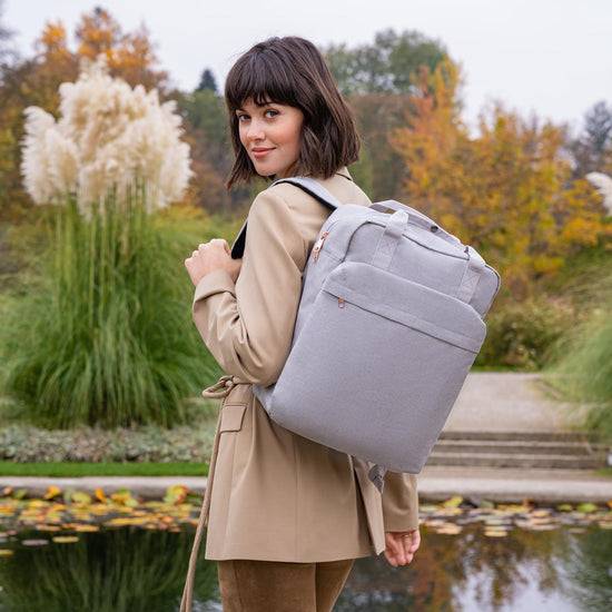 Reisenthel Allday Backpack M Twist Sky Rose (Rucksack,hellgrau)