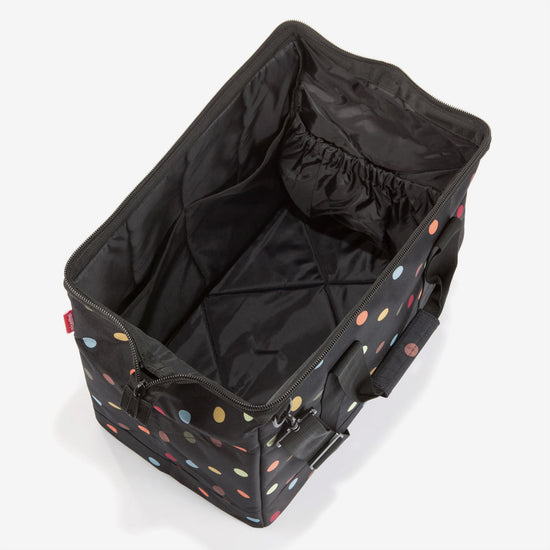 Reisenthel Allrounder L Dots (Große Reisetasche - 30 Liter Platz,schwarz)