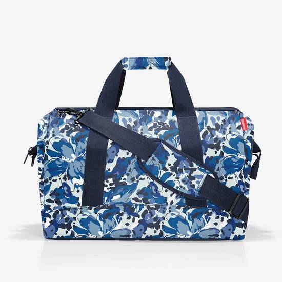 Reisenthel allrounder L flora blue (Große Reisetasche - 30 Liter Platz,blau)