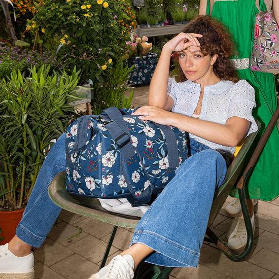 Reisenthel Allrounder L Garden Blue (Große Reisetasche - 30 Liter Platz,blau)