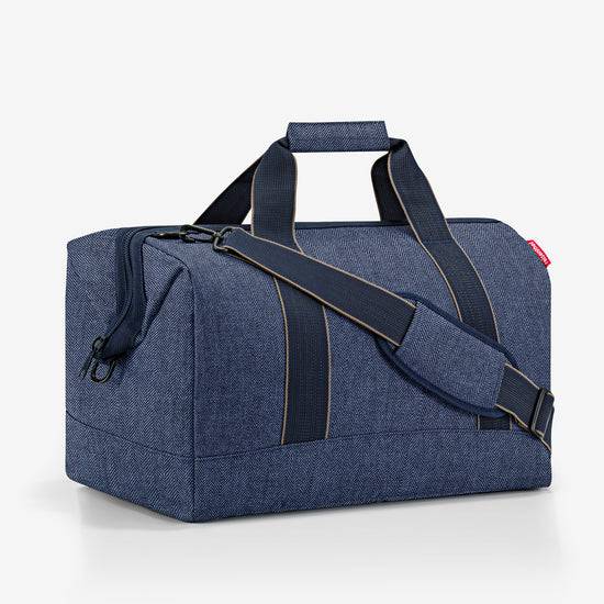 Reisenthel Allrounder L Herringbone Dark Blue (Große Reisetasche - 30 Liter Platz,dunkelblau)
