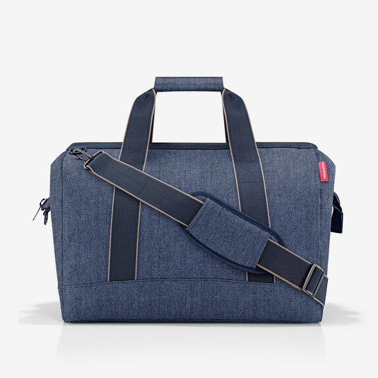 Reisenthel allrounder L herringbone dark blue (Große Reisetasche - 30 Liter Platz,dunkelblau)