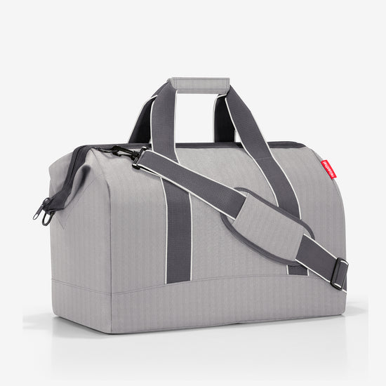 Reisenthel Allrounder L Herringbone Grey (Große Reisetasche - 30 Liter Platz,grau)