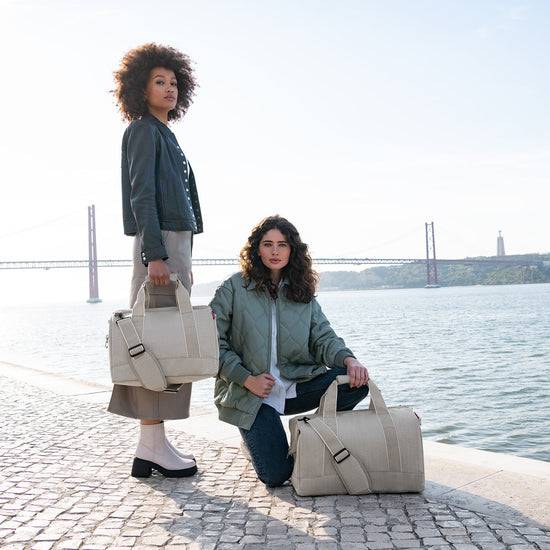 Reisenthel Allrounder L Herringbone Sand (Große Reisetasche - 30 Liter Platz,hellbraun)