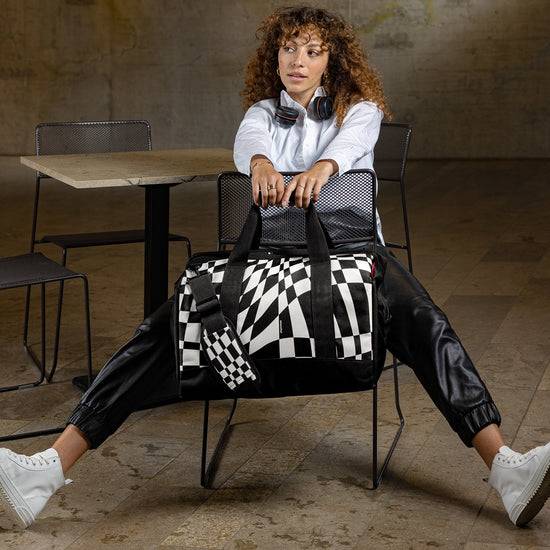 Reisenthel Allrounder L Op-art (Große Reisetasche - 30 Liter Platz,schwarz)