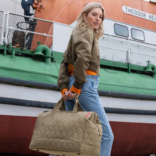 Reisenthel Allrounder L Rhombus Olive (Große Reisetasche - 30 Liter Platz,olive)