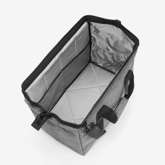 Reisenthel Allrounder L Twist Silver (Große Reisetasche - 30 Liter Platz,grau)