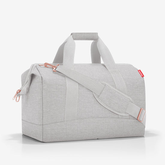 Reisenthel Allrounder L Twist Sky Rose (Große Reisetasche - 30 Liter Platz,hellgrau)
