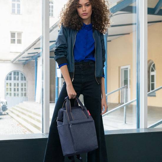 Reisenthel Allrounder R Herringbone Dark Blue (Rucksack,dunkelblau)