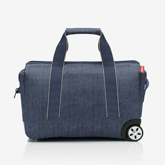 Reisenthel Allrounder Trolley Herringbone Dark Blue (Reisetasche,dunkelblau)