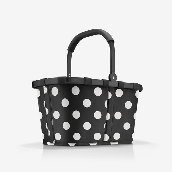 Reisenthel Carrybag Frame Dots White (Einkaufskorb,schwarz)