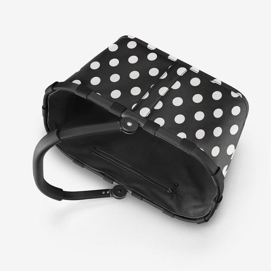 Reisenthel Carrybag Frame Dots White (Einkaufskorb,schwarz)