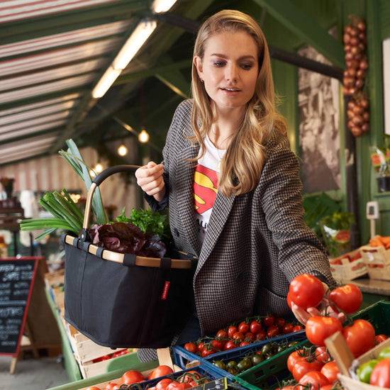 Reisenthel Carrybag Frame Gold/black (Einkaufskorb,schwarz)