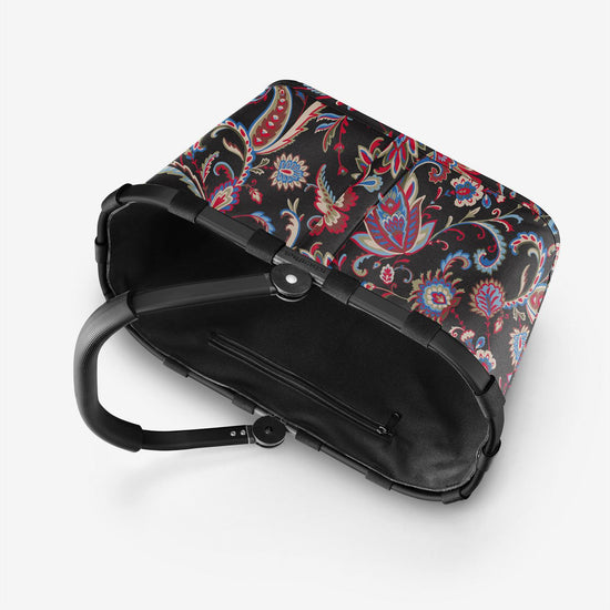 Reisenthel Carrybag Frame Paisley Black (Einkaufskorb,schwarz)