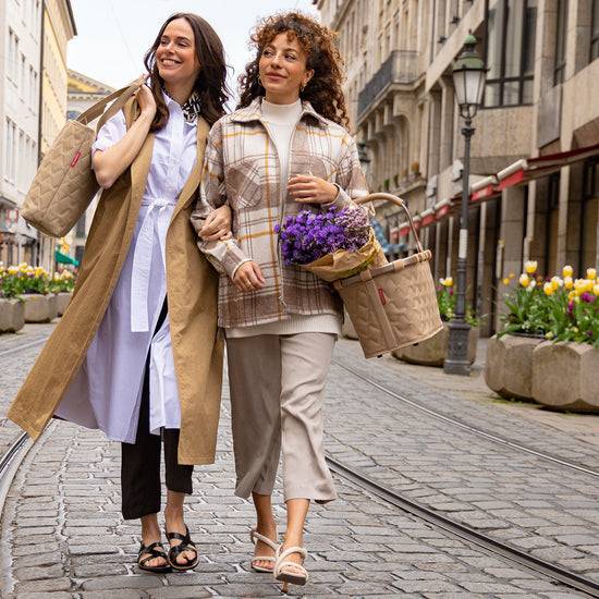 Reisenthel Carrybag Frame Rhombus Ginger (Einkaufskorb,hellbraun)