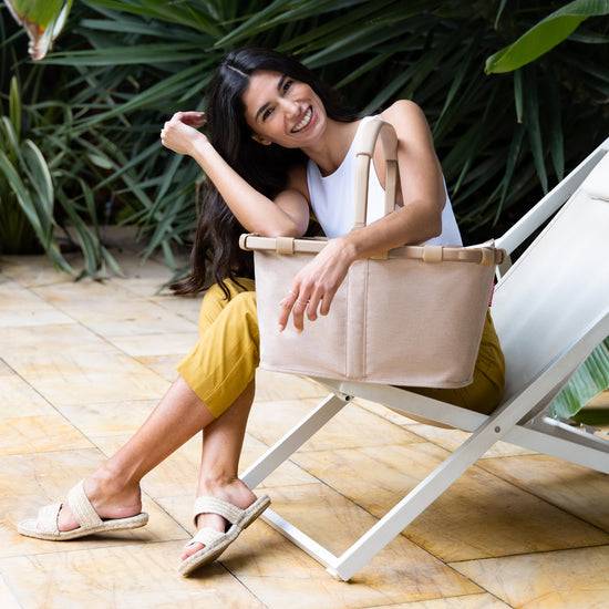 Reisenthel Carrybag Frame Twist Coffee (Einkaufskorb,creme)