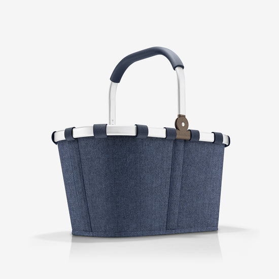 Reisenthel Carrybag Herringbone Dark Blue (Einkaufskorb,dunkelblau)