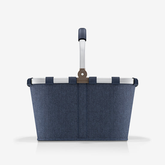 Reisenthel carrybag herringbone dark blue (Einkaufskorb,dunkelblau)