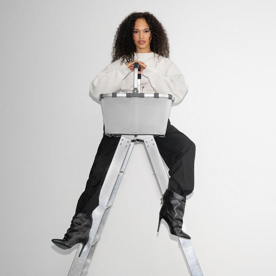 Reisenthel Carrybag Herringbone Grey (Einkaufskorb,grau)