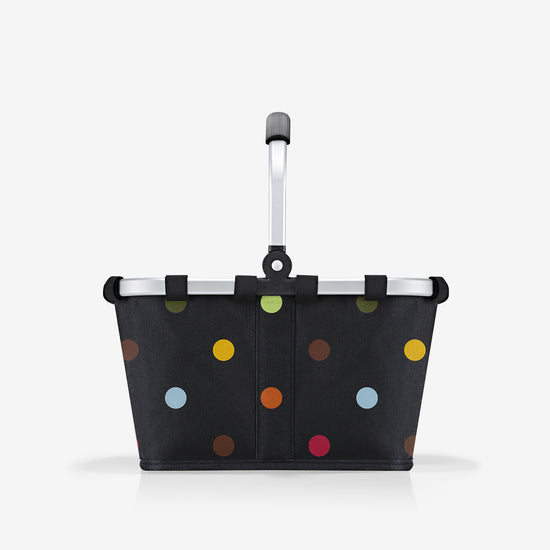 Reisenthel carrybag XS dots (Kleiner Einkaufskorb,schwarz)